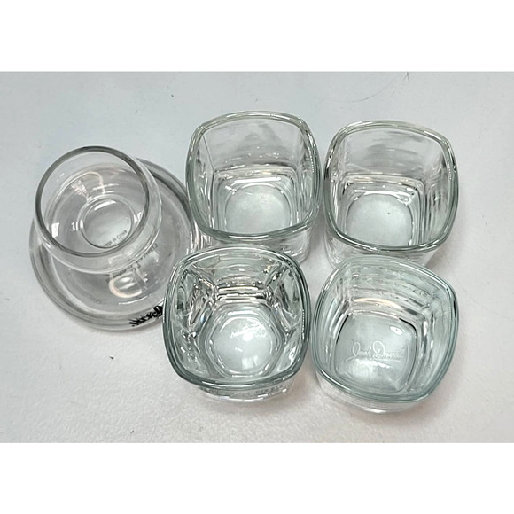 Jack Daniels Collectors Shot Glass Set of Five 5 Water Over Whiskey Shooter 2001 - Picture 4 of 5